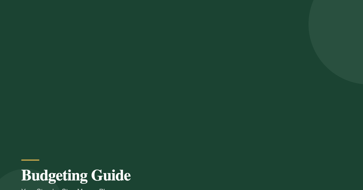 Budgeting Guide