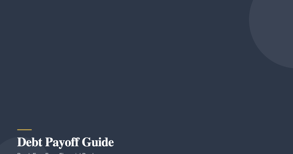 Debt Payoff Guide